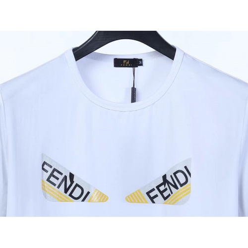 Replica Fendi T-Shirts Short Sleeved For Men #753416 $25.00 USD for Wholesale