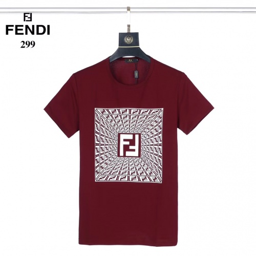 Fendi T-Shirts Short Sleeved For Men #753420 $25.00 USD, Wholesale Replica Fendi T-Shirts