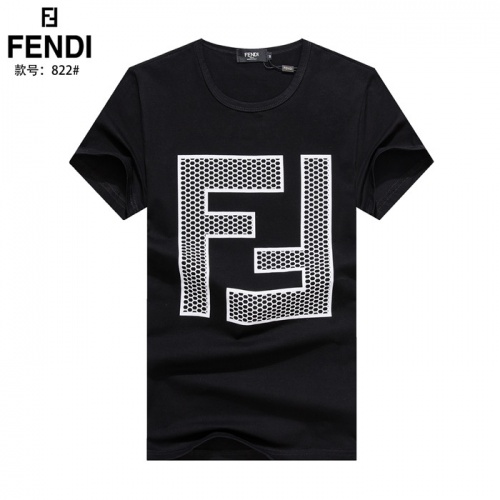 Fendi T-Shirts Short Sleeved For Men #754175 $24.00 USD, Wholesale Replica Fendi T-Shirts