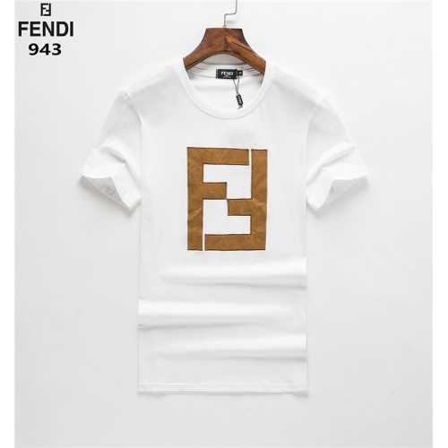 Fendi T-Shirts Short Sleeved For Men #754185 $24.00 USD, Wholesale Replica Fendi T-Shirts