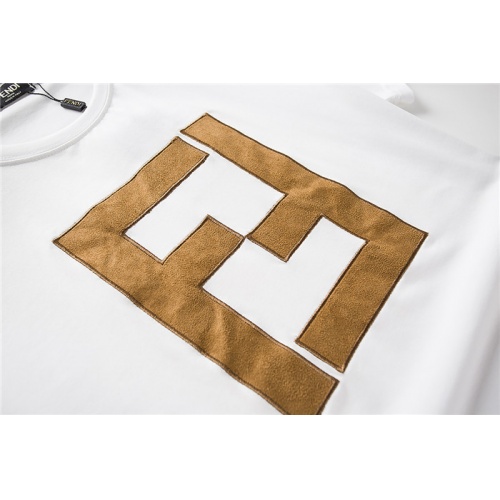 Replica Fendi T-Shirts Short Sleeved For Men #754185 $24.00 USD for Wholesale