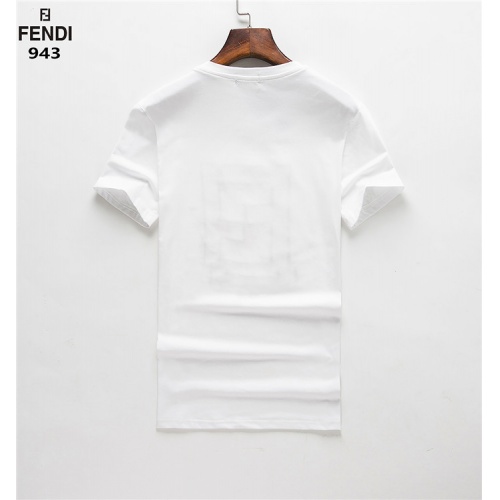 Replica Fendi T-Shirts Short Sleeved For Men #754185 $24.00 USD for Wholesale