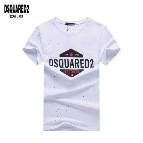 Dsquared T-Shirts Short Sleeved For Men #754686 $24.00 USD, Wholesale Replica Dsquared T-Shirts