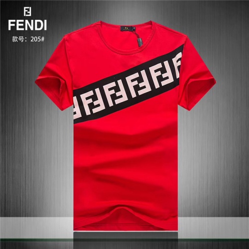 Fendi T-Shirts Short Sleeved For Men #754978 $24.00 USD, Wholesale Replica Fendi T-Shirts