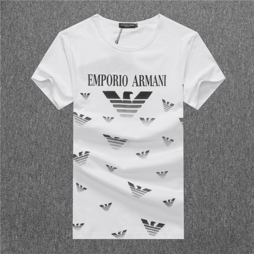 Armani T-Shirts Short Sleeved For Men #755156 $24.00 USD, Wholesale Replica Armani T-Shirts