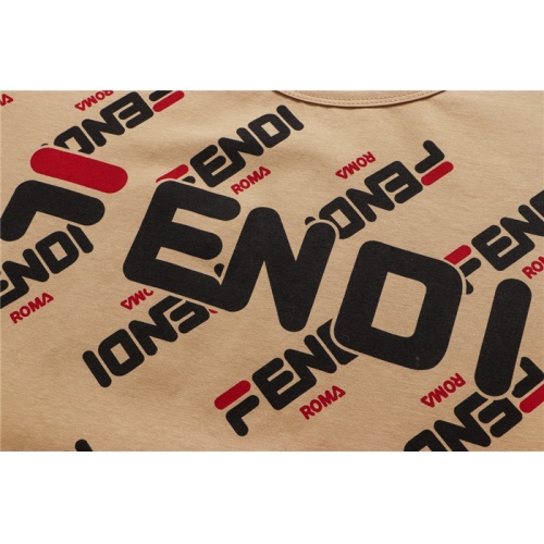 Replica Fendi T-Shirts Short Sleeved For Men #755166 $24.00 USD for Wholesale