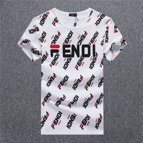 Fendi T-Shirts Short Sleeved For Men #755167 $24.00 USD, Wholesale Replica Fendi T-Shirts