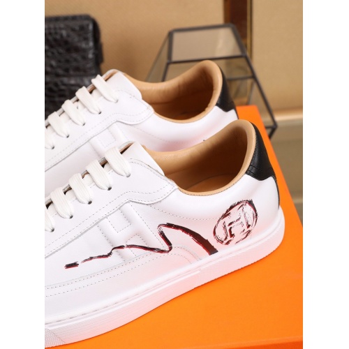 Replica Hermes Casual Shoes For Men #755925 $89.00 USD for Wholesale