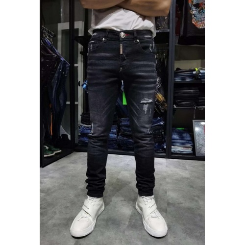 Philipp Plein PP Jeans For Men #761303 $57.00 USD, Wholesale Replica Philipp Plein PP Jeans