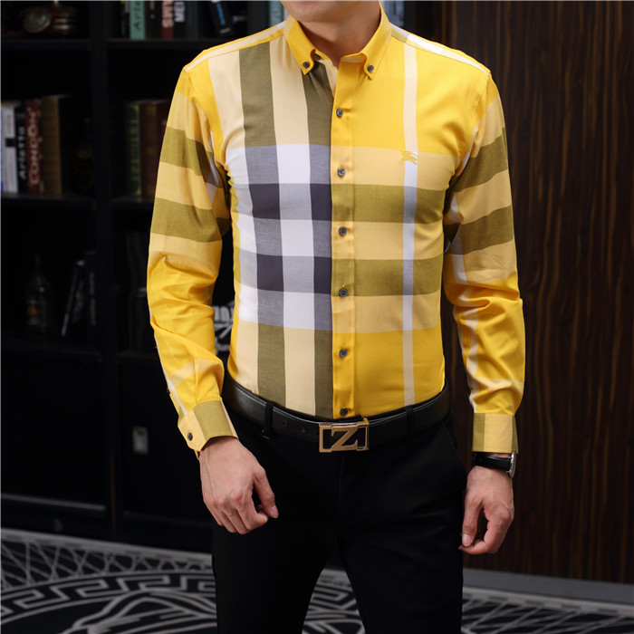 Burberry Shirts Long Sleeved Polo For Men #797165 $37.83 USD, Wholesale Replica Burberry Shirts