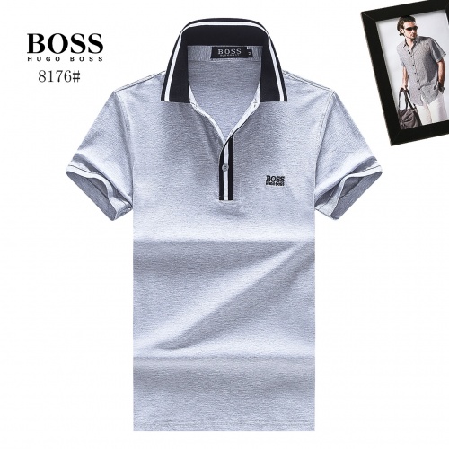 Boss T-Shirts Short Sleeved For Men #764757 $24.00 USD, Wholesale Replica Boss T-Shirts