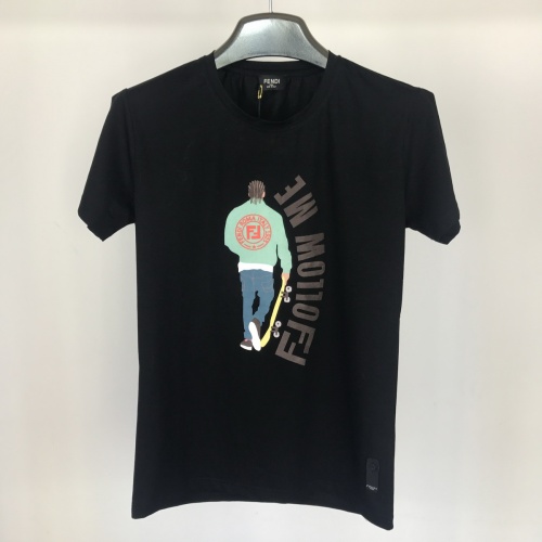 Fendi T-Shirts Short Sleeved For Men #764768 $25.00 USD, Wholesale Replica Fendi T-Shirts