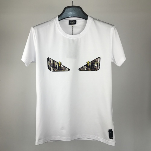 Fendi T-Shirts Short Sleeved For Men #764772 $25.00 USD, Wholesale Replica Fendi T-Shirts