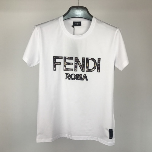 Fendi T-Shirts Short Sleeved For Men #764773 $25.00 USD, Wholesale Replica Fendi T-Shirts