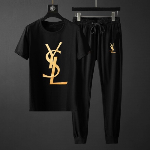 Yves Saint Laurent YSL Tracksuits Short Sleeved For Men #764801 $72.00 USD, Wholesale Replica Yves Saint Laurent YSL Tracksuits