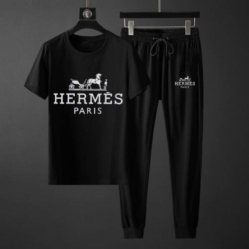 Hermes Tracksuits Short Sleeved For Men #764803 $72.00 USD, Wholesale Replica Hermes Tracksuits