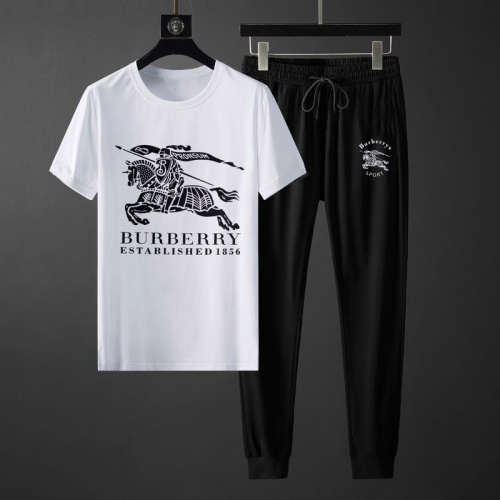 Burberry Tracksuits Short Sleeved For Men #764808 $72.00 USD, Wholesale Replica Burberry Tracksuits