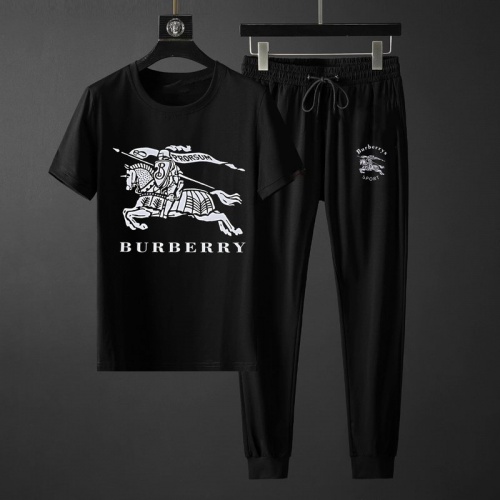 Burberry Tracksuits Short Sleeved For Men #764809 $72.00 USD, Wholesale Replica Burberry Tracksuits
