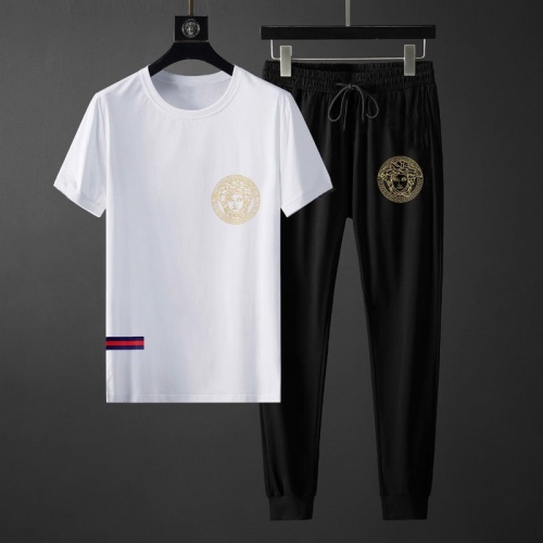 Versace Tracksuits Short Sleeved For Men #764812 $72.00 USD, Wholesale Replica Versace Tracksuits