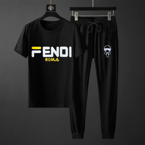 Fendi Tracksuits Short Sleeved For Men #764815 $72.00 USD, Wholesale Replica Fendi Tracksuits