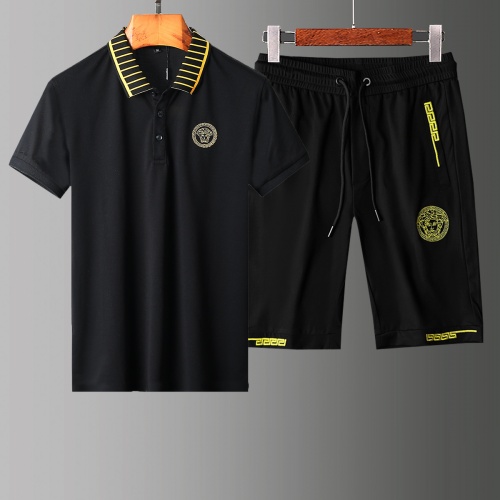 Versace Tracksuits Short Sleeved For Men #765361 $60.00 USD, Wholesale Replica Versace Tracksuits