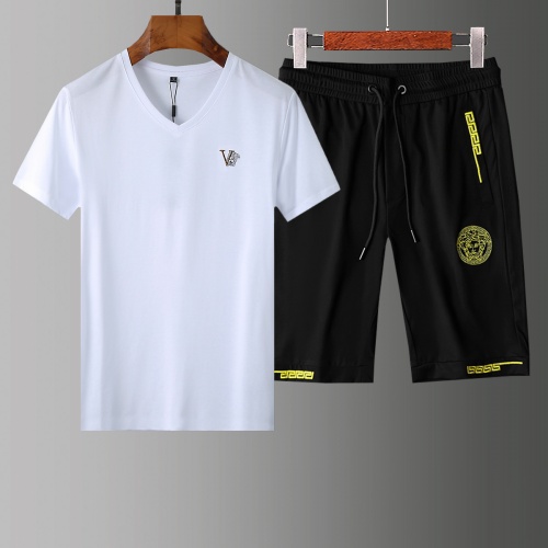 Versace Tracksuits Short Sleeved For Men #765364 $60.00 USD, Wholesale Replica Versace Tracksuits