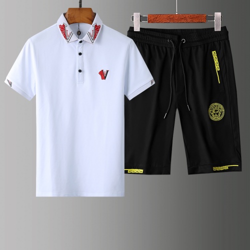 Versace Tracksuits Short Sleeved For Men #765378 $60.00 USD, Wholesale Replica Versace Tracksuits