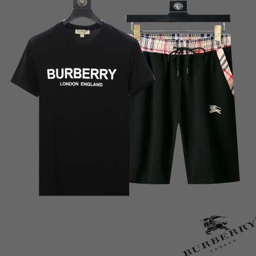 Burberry Tracksuits Short Sleeved For Men #765448 $60.00 USD, Wholesale Replica Burberry Tracksuits