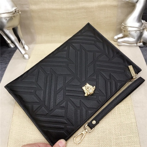 Replica Versace AAA Man Wallets #766772 $56.00 USD for Wholesale
