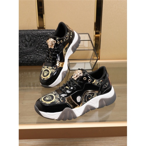 Versace Casual Shoes For Men #767127 $85.00 USD, Wholesale Replica Versace Shoes