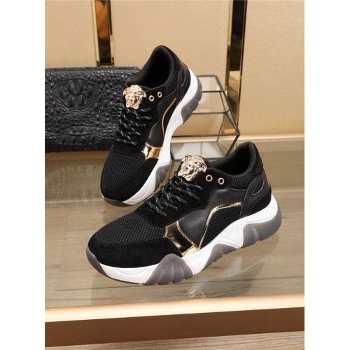 Versace Casual Shoes For Men #767130 $85.00 USD, Wholesale Replica Versace Shoes