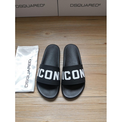 Replica Dsquared Slippers For Men #767449 $42.00 USD for Wholesale