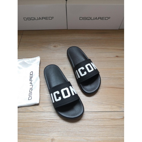 Dsquared Slippers For Women #767451 $42.00 USD, Wholesale Replica Dsquared Slippers
