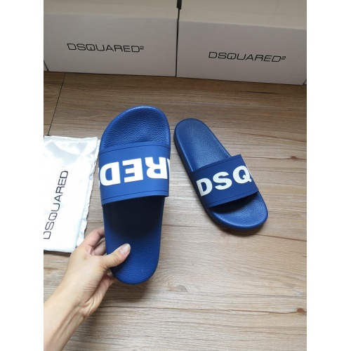 Replica Dsquared Slippers For Men #767453 $42.00 USD for Wholesale