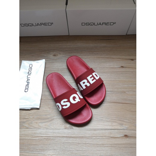 Dsquared Slippers For Men #767456 $42.00 USD, Wholesale Replica Dsquared Slippers