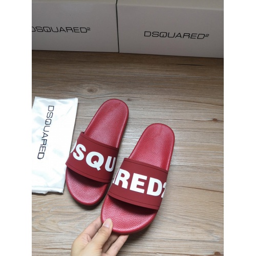 Replica Dsquared Slippers For Men #767456 $42.00 USD for Wholesale