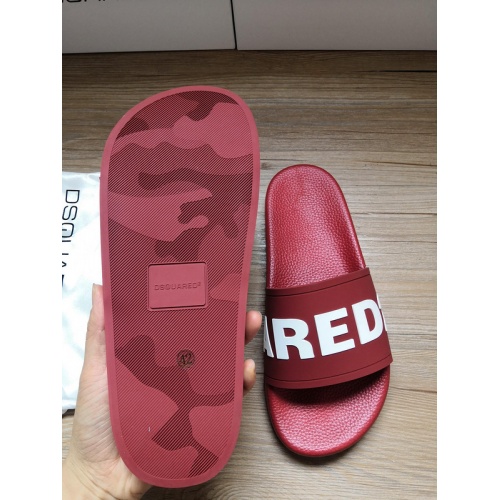 Replica Dsquared Slippers For Men #767456 $42.00 USD for Wholesale