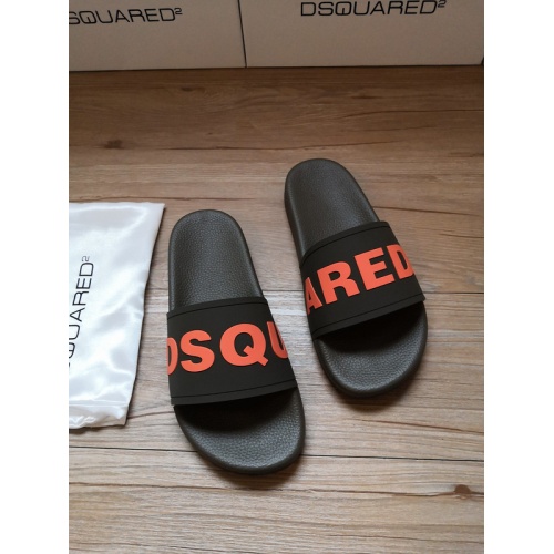 Dsquared Slippers For Men #767458 $42.00 USD, Wholesale Replica Dsquared Slippers