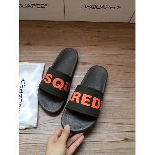Replica Dsquared Slippers For Men #767458 $42.00 USD for Wholesale