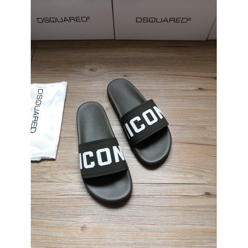 Dsquared Slippers For Women #767464 $41.00 USD, Wholesale Replica Dsquared Slippers