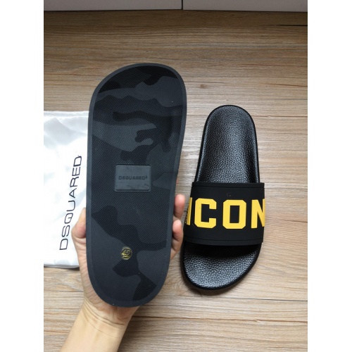 Replica Dsquared Slippers For Men #767465 $42.00 USD for Wholesale