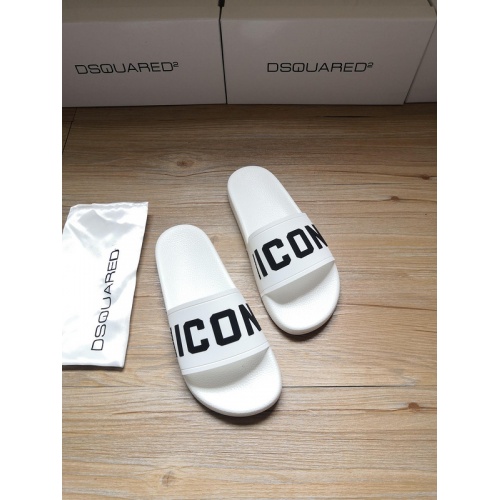 Dsquared Slippers For Men #767467 $42.00 USD, Wholesale Replica Dsquared Slippers