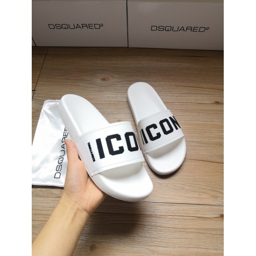 Replica Dsquared Slippers For Men #767467 $42.00 USD for Wholesale