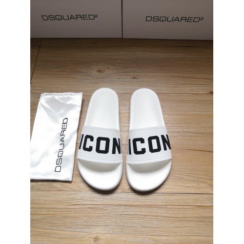 Replica Dsquared Slippers For Men #767467 $42.00 USD for Wholesale