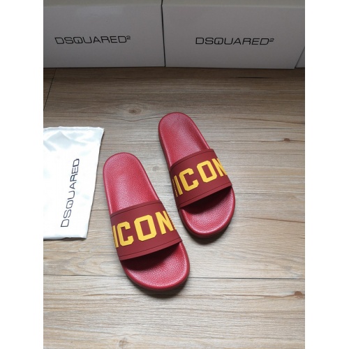 Dsquared Slippers For Men #767470 $42.00 USD, Wholesale Replica Dsquared Slippers