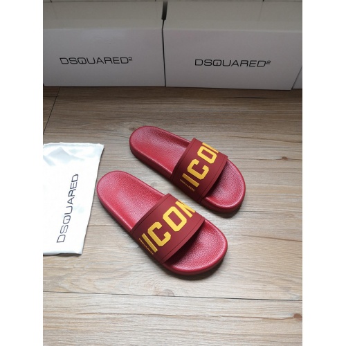 Replica Dsquared Slippers For Men #767470 $42.00 USD for Wholesale