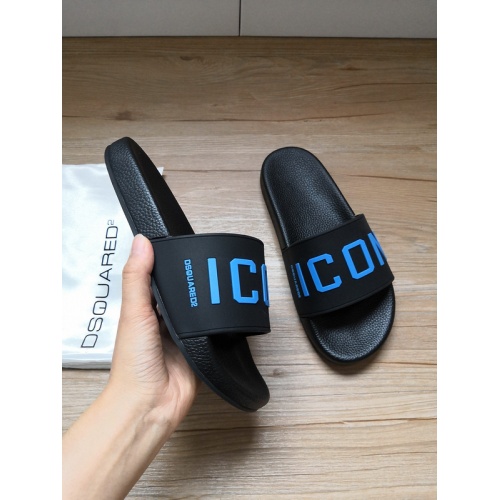 Replica Dsquared Slippers For Men #767474 $42.00 USD for Wholesale
