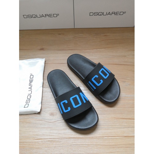 Dsquared Slippers For Women #767475 $41.00 USD, Wholesale Replica Dsquared Slippers