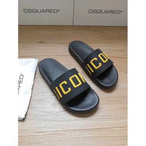 Dsquared Slippers For Men #767478 $42.00 USD, Wholesale Replica Dsquared Slippers