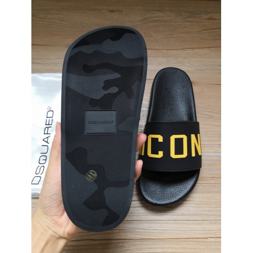 Replica Dsquared Slippers For Men #767478 $42.00 USD for Wholesale